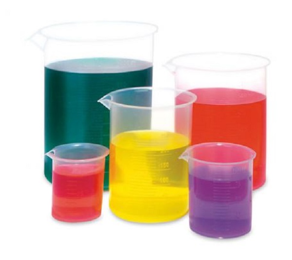 Beakers Polypropylene Set 5 (50 100 250 500 & 1000ml)