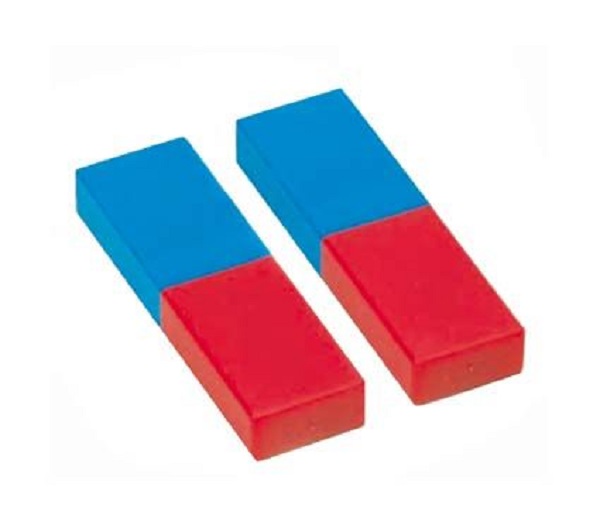 Plastic Cased Bar Magnets Pair